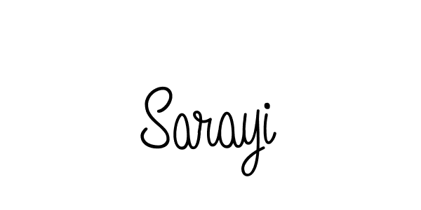 Create a beautiful signature design for name Sarayi. With this signature (Angelique-Rose-font-FFP) fonts, you can make a handwritten signature for free. Sarayi signature style 5 images and pictures png