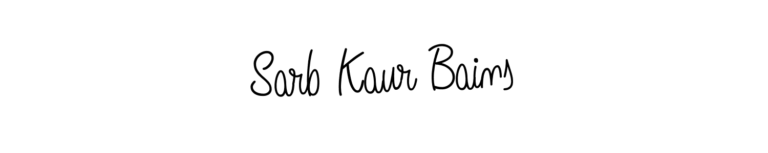 How to Draw Sarb Kaur Bains signature style? Angelique-Rose-font-FFP is a latest design signature styles for name Sarb Kaur Bains. Sarb Kaur Bains signature style 5 images and pictures png