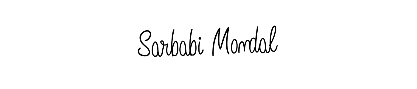 Angelique-Rose-font-FFP is a professional signature style that is perfect for those who want to add a touch of class to their signature. It is also a great choice for those who want to make their signature more unique. Get Sarbabi Mondal name to fancy signature for free. Sarbabi Mondal signature style 5 images and pictures png