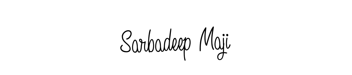How to make Sarbadeep Maji signature? Angelique-Rose-font-FFP is a professional autograph style. Create handwritten signature for Sarbadeep Maji name. Sarbadeep Maji signature style 5 images and pictures png