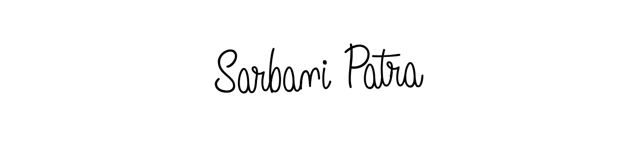 if you are searching for the best signature style for your name Sarbani Patra. so please give up your signature search. here we have designed multiple signature styles  using Angelique-Rose-font-FFP. Sarbani Patra signature style 5 images and pictures png