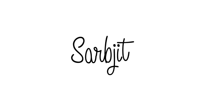 Use a signature maker to create a handwritten signature online. With this signature software, you can design (Angelique-Rose-font-FFP) your own signature for name Sarbjit. Sarbjit signature style 5 images and pictures png