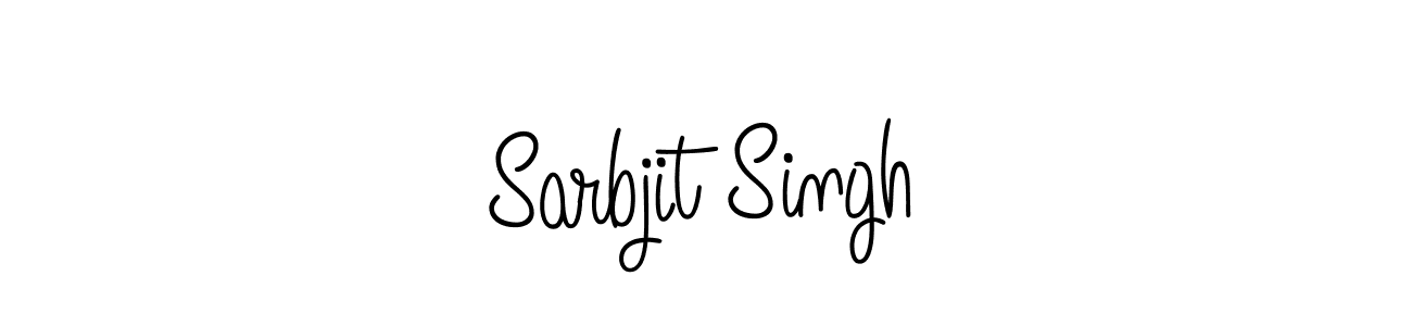 Make a beautiful signature design for name Sarbjit Singh. With this signature (Angelique-Rose-font-FFP) style, you can create a handwritten signature for free. Sarbjit Singh signature style 5 images and pictures png