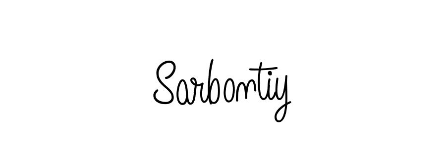 How to make Sarbontiy signature? Angelique-Rose-font-FFP is a professional autograph style. Create handwritten signature for Sarbontiy name. Sarbontiy signature style 5 images and pictures png