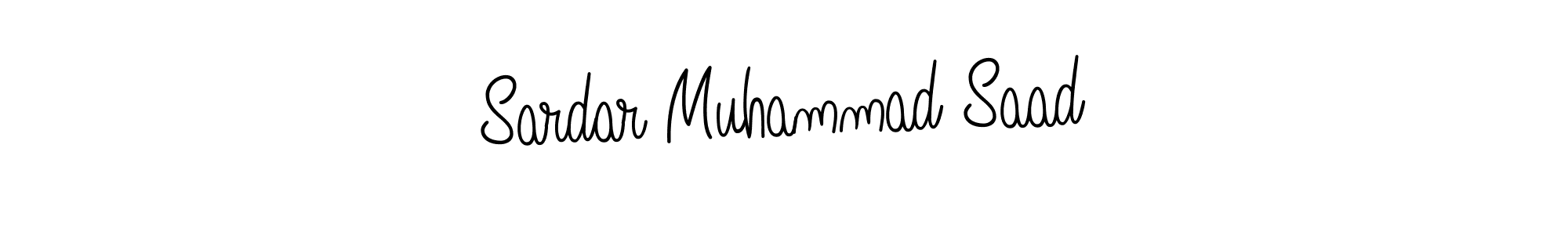Make a beautiful signature design for name Sardar Muhammad Saad. With this signature (Angelique-Rose-font-FFP) style, you can create a handwritten signature for free. Sardar Muhammad Saad signature style 5 images and pictures png