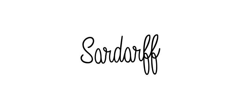 Use a signature maker to create a handwritten signature online. With this signature software, you can design (Angelique-Rose-font-FFP) your own signature for name Sardarff. Sardarff signature style 5 images and pictures png