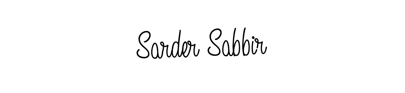 Sarder Sabbir stylish signature style. Best Handwritten Sign (Angelique-Rose-font-FFP) for my name. Handwritten Signature Collection Ideas for my name Sarder Sabbir. Sarder Sabbir signature style 5 images and pictures png