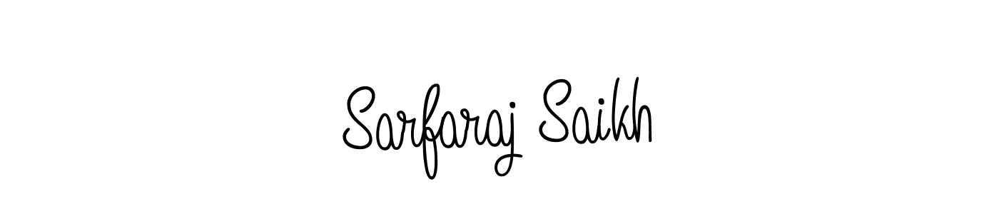 Create a beautiful signature design for name Sarfaraj Saikh. With this signature (Angelique-Rose-font-FFP) fonts, you can make a handwritten signature for free. Sarfaraj Saikh signature style 5 images and pictures png