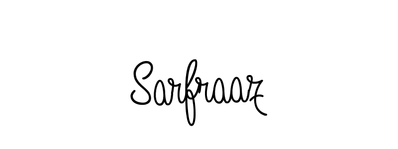 Make a beautiful signature design for name Sarfraaz. With this signature (Angelique-Rose-font-FFP) style, you can create a handwritten signature for free. Sarfraaz signature style 5 images and pictures png
