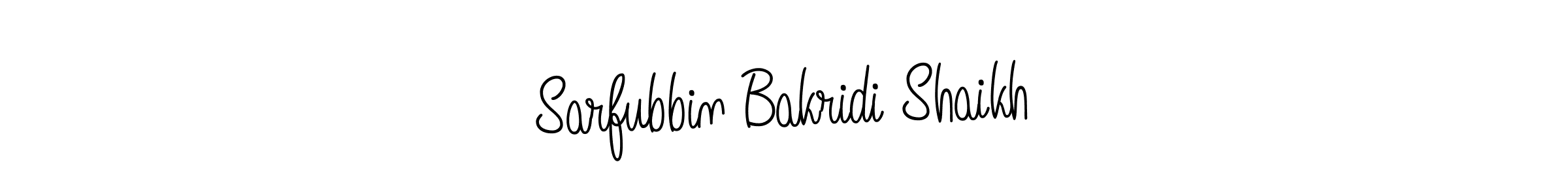 Make a beautiful signature design for name Sarfubbin Bakridi Shaikh. Use this online signature maker to create a handwritten signature for free. Sarfubbin Bakridi Shaikh signature style 5 images and pictures png