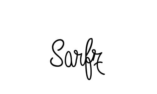 Make a beautiful signature design for name Sarfz. Use this online signature maker to create a handwritten signature for free. Sarfz signature style 5 images and pictures png