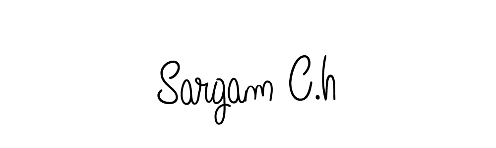 Make a beautiful signature design for name Sargam C.h. Use this online signature maker to create a handwritten signature for free. Sargam C.h signature style 5 images and pictures png