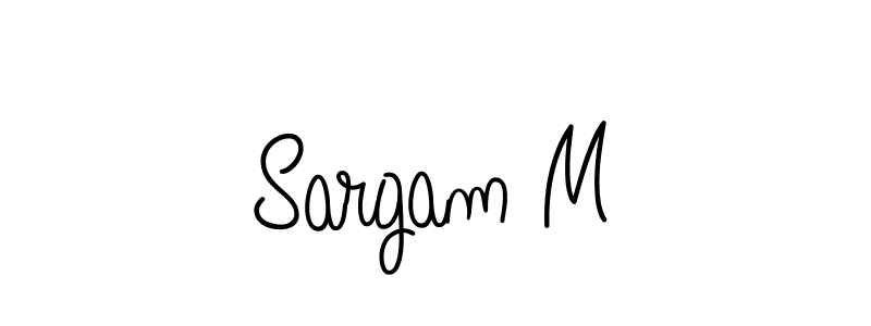How to Draw Sargam M signature style? Angelique-Rose-font-FFP is a latest design signature styles for name Sargam M. Sargam M signature style 5 images and pictures png