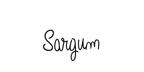 You should practise on your own different ways (Angelique-Rose-font-FFP) to write your name (Sargum) in signature. don't let someone else do it for you. Sargum signature style 5 images and pictures png