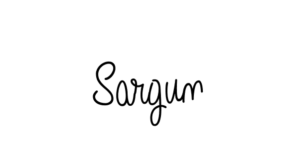 You should practise on your own different ways (Angelique-Rose-font-FFP) to write your name (Sargun) in signature. don't let someone else do it for you. Sargun signature style 5 images and pictures png