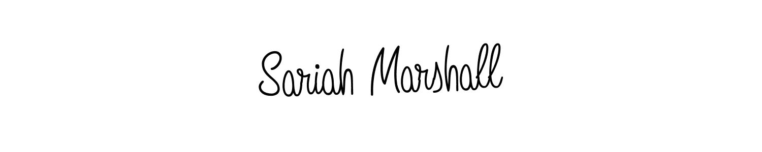 Sariah Marshall stylish signature style. Best Handwritten Sign (Angelique-Rose-font-FFP) for my name. Handwritten Signature Collection Ideas for my name Sariah Marshall. Sariah Marshall signature style 5 images and pictures png