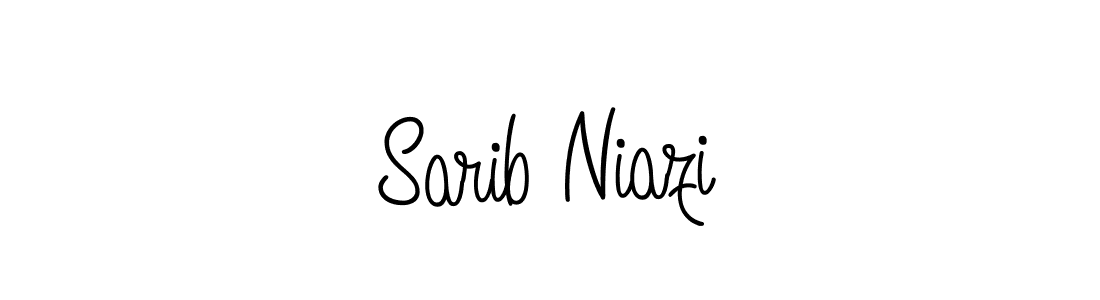 Make a beautiful signature design for name Sarib Niazi. With this signature (Angelique-Rose-font-FFP) style, you can create a handwritten signature for free. Sarib Niazi signature style 5 images and pictures png