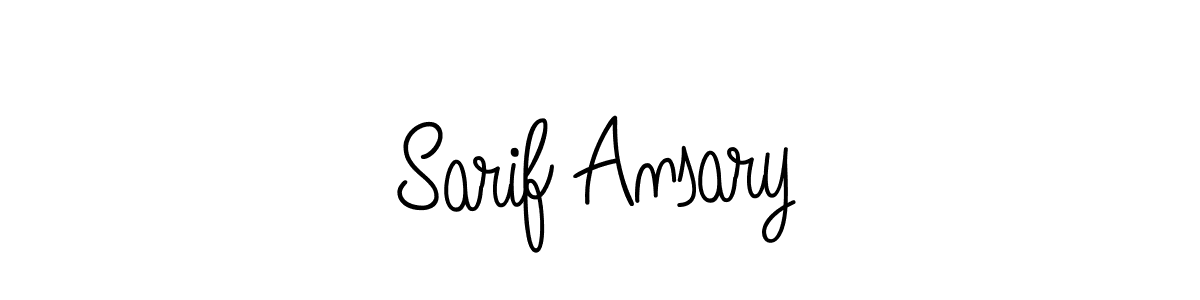 You should practise on your own different ways (Angelique-Rose-font-FFP) to write your name (Sarif Ansary) in signature. don't let someone else do it for you. Sarif Ansary signature style 5 images and pictures png