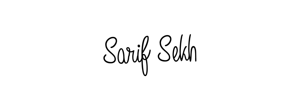 How to make Sarif Sekh name signature. Use Angelique-Rose-font-FFP style for creating short signs online. This is the latest handwritten sign. Sarif Sekh signature style 5 images and pictures png