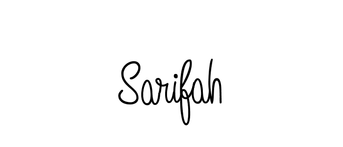 Sarifah stylish signature style. Best Handwritten Sign (Angelique-Rose-font-FFP) for my name. Handwritten Signature Collection Ideas for my name Sarifah. Sarifah signature style 5 images and pictures png