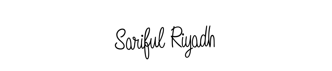 Sariful Riyadh stylish signature style. Best Handwritten Sign (Angelique-Rose-font-FFP) for my name. Handwritten Signature Collection Ideas for my name Sariful Riyadh. Sariful Riyadh signature style 5 images and pictures png