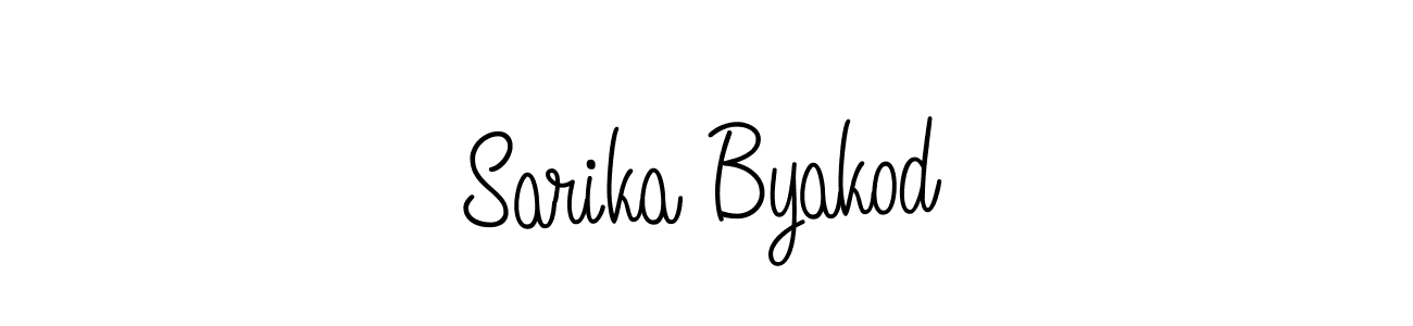 Make a beautiful signature design for name Sarika Byakod. Use this online signature maker to create a handwritten signature for free. Sarika Byakod signature style 5 images and pictures png