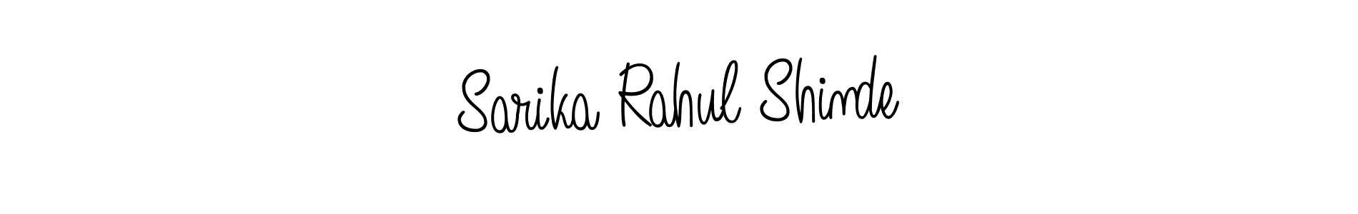 Also we have Sarika Rahul Shinde name is the best signature style. Create professional handwritten signature collection using Angelique-Rose-font-FFP autograph style. Sarika Rahul Shinde signature style 5 images and pictures png