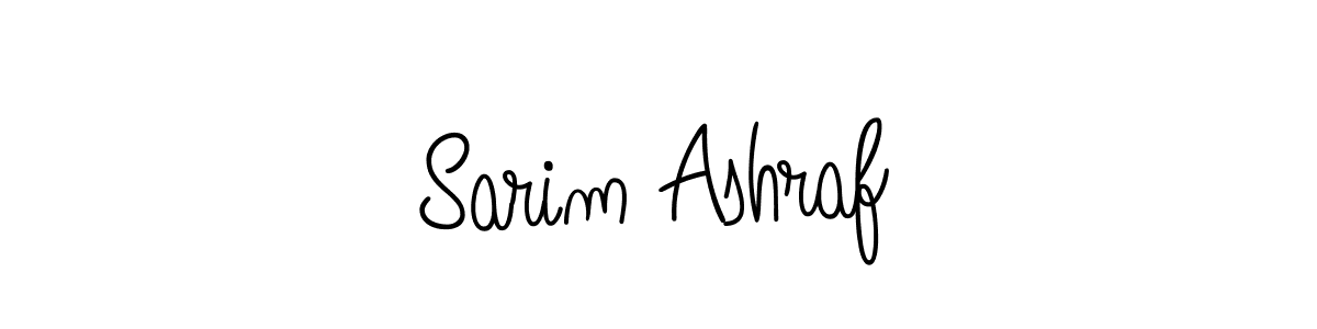 The best way (Angelique-Rose-font-FFP) to make a short signature is to pick only two or three words in your name. The name Sarim Ashraf include a total of six letters. For converting this name. Sarim Ashraf signature style 5 images and pictures png