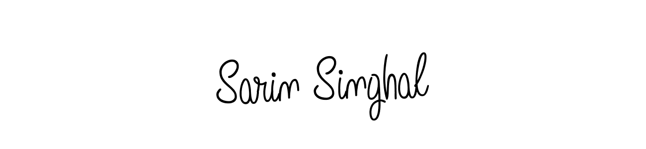 Also we have Sarin Singhal name is the best signature style. Create professional handwritten signature collection using Angelique-Rose-font-FFP autograph style. Sarin Singhal signature style 5 images and pictures png