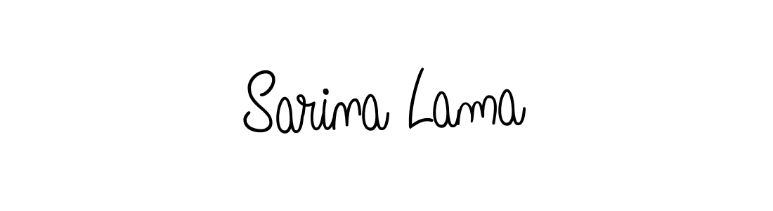 How to Draw Sarina Lama signature style? Angelique-Rose-font-FFP is a latest design signature styles for name Sarina Lama. Sarina Lama signature style 5 images and pictures png