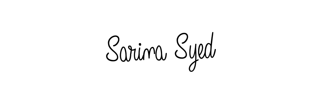 Design your own signature with our free online signature maker. With this signature software, you can create a handwritten (Angelique-Rose-font-FFP) signature for name Sarina Syed. Sarina Syed signature style 5 images and pictures png