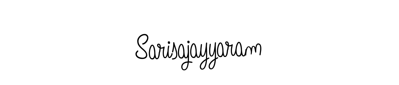 Use a signature maker to create a handwritten signature online. With this signature software, you can design (Angelique-Rose-font-FFP) your own signature for name Sarisajayyaram. Sarisajayyaram signature style 5 images and pictures png