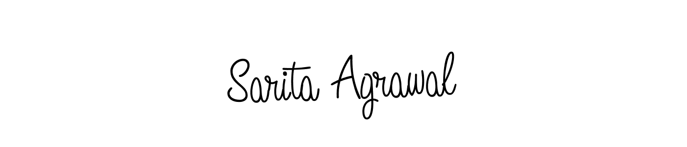 Make a short Sarita Agrawal signature style. Manage your documents anywhere anytime using Angelique-Rose-font-FFP. Create and add eSignatures, submit forms, share and send files easily. Sarita Agrawal signature style 5 images and pictures png