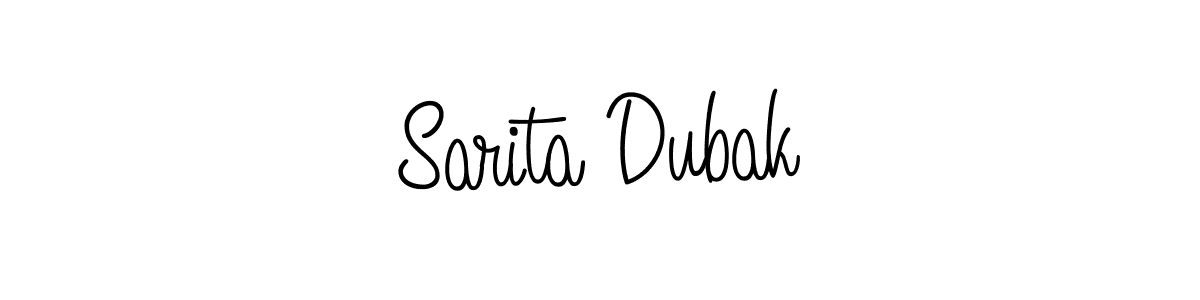 Make a beautiful signature design for name Sarita Dubak. Use this online signature maker to create a handwritten signature for free. Sarita Dubak signature style 5 images and pictures png