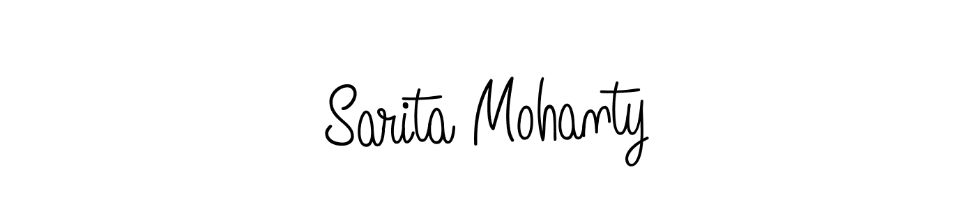 Design your own signature with our free online signature maker. With this signature software, you can create a handwritten (Angelique-Rose-font-FFP) signature for name Sarita Mohanty. Sarita Mohanty signature style 5 images and pictures png