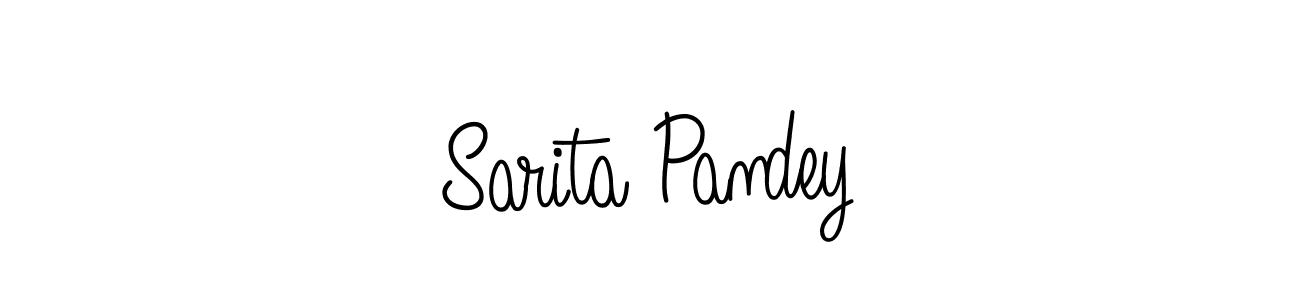 Sarita Pandey stylish signature style. Best Handwritten Sign (Angelique-Rose-font-FFP) for my name. Handwritten Signature Collection Ideas for my name Sarita Pandey. Sarita Pandey signature style 5 images and pictures png