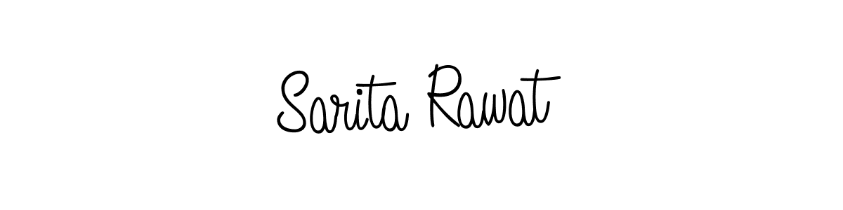 How to make Sarita Rawat name signature. Use Angelique-Rose-font-FFP style for creating short signs online. This is the latest handwritten sign. Sarita Rawat signature style 5 images and pictures png