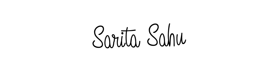 How to make Sarita Sahu name signature. Use Angelique-Rose-font-FFP style for creating short signs online. This is the latest handwritten sign. Sarita Sahu signature style 5 images and pictures png