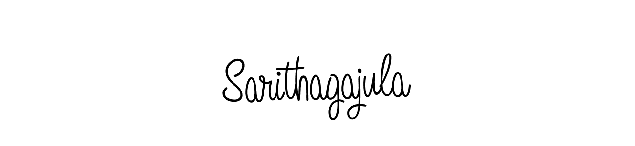 Make a beautiful signature design for name Sarithagajula. With this signature (Angelique-Rose-font-FFP) style, you can create a handwritten signature for free. Sarithagajula signature style 5 images and pictures png
