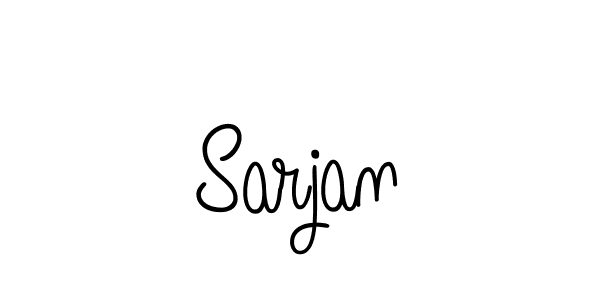 You should practise on your own different ways (Angelique-Rose-font-FFP) to write your name (Sarjan) in signature. don't let someone else do it for you. Sarjan signature style 5 images and pictures png