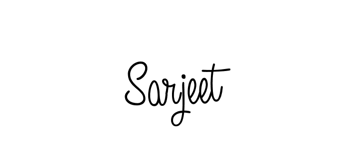 Design your own signature with our free online signature maker. With this signature software, you can create a handwritten (Angelique-Rose-font-FFP) signature for name Sarjeet. Sarjeet signature style 5 images and pictures png
