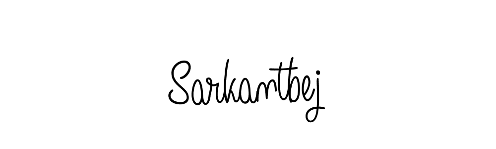 Design your own signature with our free online signature maker. With this signature software, you can create a handwritten (Angelique-Rose-font-FFP) signature for name Sarkantbej. Sarkantbej signature style 5 images and pictures png