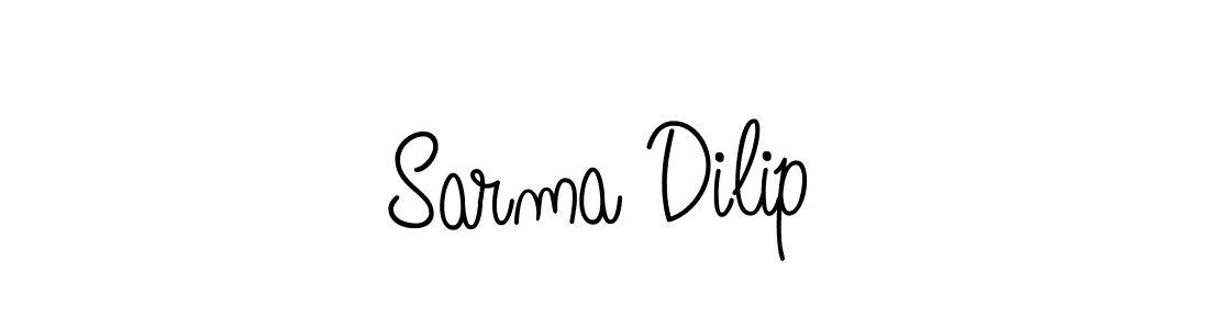 How to Draw Sarma Dilip signature style? Angelique-Rose-font-FFP is a latest design signature styles for name Sarma Dilip. Sarma Dilip signature style 5 images and pictures png