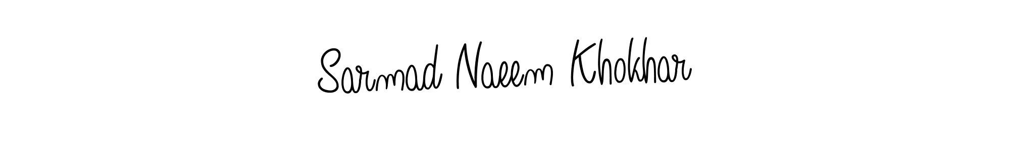 Angelique-Rose-font-FFP is a professional signature style that is perfect for those who want to add a touch of class to their signature. It is also a great choice for those who want to make their signature more unique. Get Sarmad Naeem Khokhar name to fancy signature for free. Sarmad Naeem Khokhar signature style 5 images and pictures png