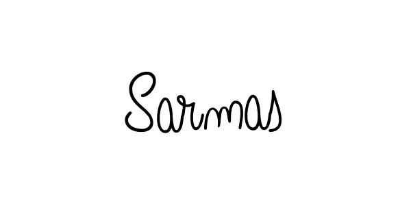 How to make Sarmas name signature. Use Angelique-Rose-font-FFP style for creating short signs online. This is the latest handwritten sign. Sarmas signature style 5 images and pictures png