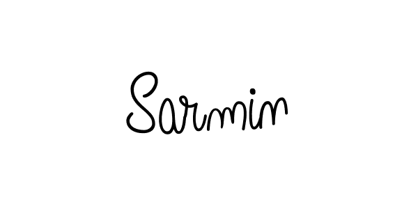 Use a signature maker to create a handwritten signature online. With this signature software, you can design (Angelique-Rose-font-FFP) your own signature for name Sarmin. Sarmin signature style 5 images and pictures png