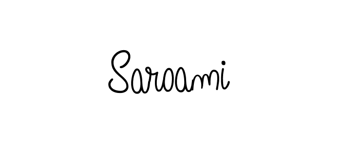 if you are searching for the best signature style for your name Saroami. so please give up your signature search. here we have designed multiple signature styles  using Angelique-Rose-font-FFP. Saroami signature style 5 images and pictures png