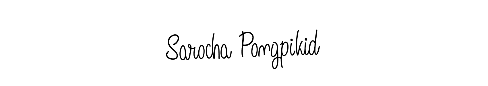 The best way (Angelique-Rose-font-FFP) to make a short signature is to pick only two or three words in your name. The name Sarocha Pongpikid include a total of six letters. For converting this name. Sarocha Pongpikid signature style 5 images and pictures png