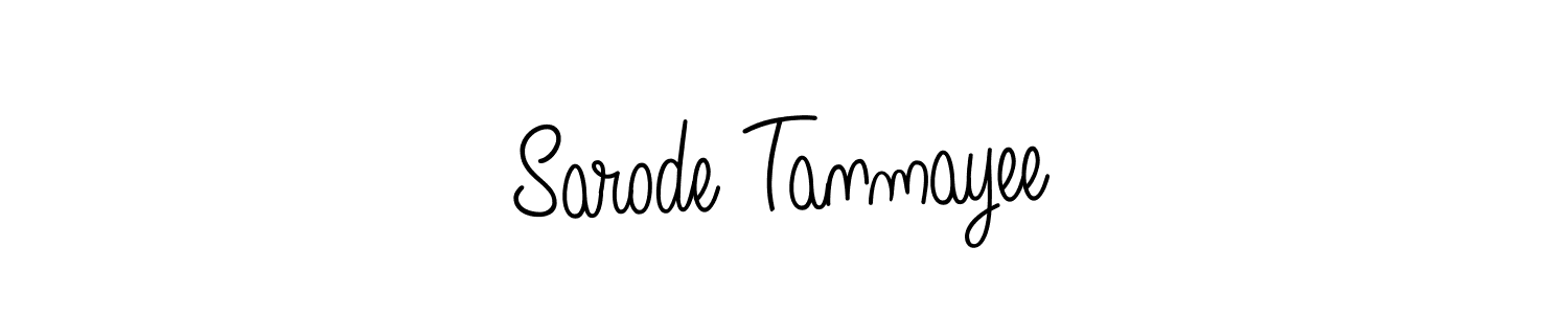 Make a short Sarode Tanmayee signature style. Manage your documents anywhere anytime using Angelique-Rose-font-FFP. Create and add eSignatures, submit forms, share and send files easily. Sarode Tanmayee signature style 5 images and pictures png