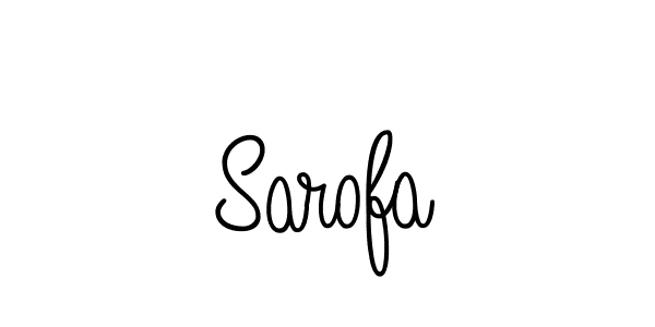 Make a beautiful signature design for name Sarofa. With this signature (Angelique-Rose-font-FFP) style, you can create a handwritten signature for free. Sarofa signature style 5 images and pictures png